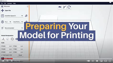 Prepare The Object For 3D Printing in REALvision .
